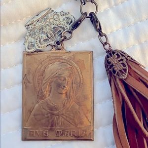 Black tassel necklace